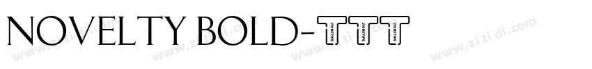 Novelty Bold字体转换